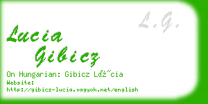 lucia gibicz business card